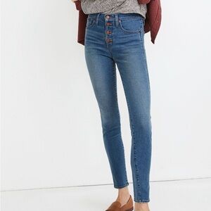 Madewell 10” Petite High Rise Skinny Jeans in Dewitt Wash